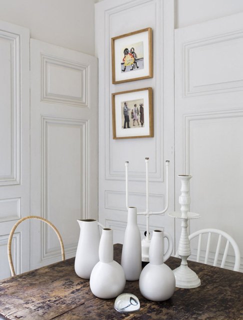 Фотография: Кухня и столовая в стиле Современный, Скандинавский, Декор интерьера, Малогабаритная квартира, Квартира, Цвет в интерьере, Дома и квартиры, Белый – фото на INMYROOM