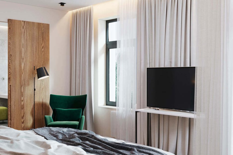 Фотография: Спальня в стиле Современный, Дом, Проект недели, Дом и дача, Химки, Павел Герасимов, Geometrium, Московская область, 4 и больше, Более 90 метров – фото на INMYROOM