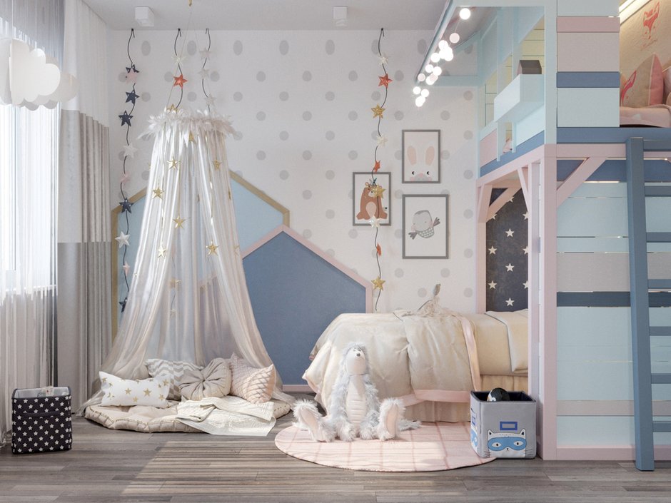 Фотография: Детская в стиле Современный, Квартира, Проект недели, Павел Алексеев, 3 комнаты, Более 90 метров, Монолитно-кирпичный, «Парк Рублево» – фото на INMYROOM