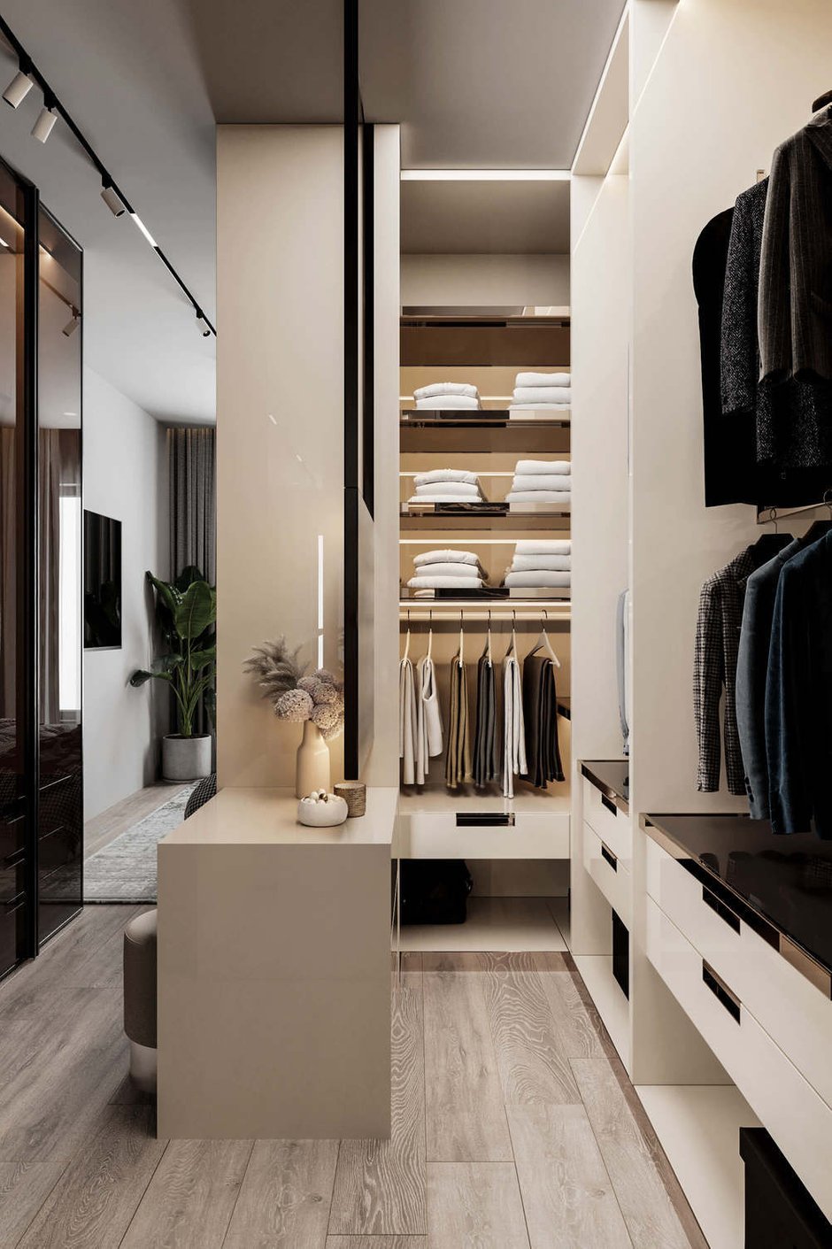 Фотография: Гардеробная в стиле Современный, Скандинавский, Минимализм, Проект недели, 3 комнаты, Более 90 метров – фото на INMYROOM