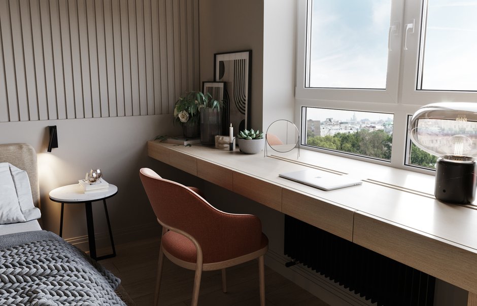 Фотография: Спальня в стиле Современный, Квартира, Проект недели, Москва, 4 и больше, Более 90 метров, Ольга Литковская – фото на INMYROOM