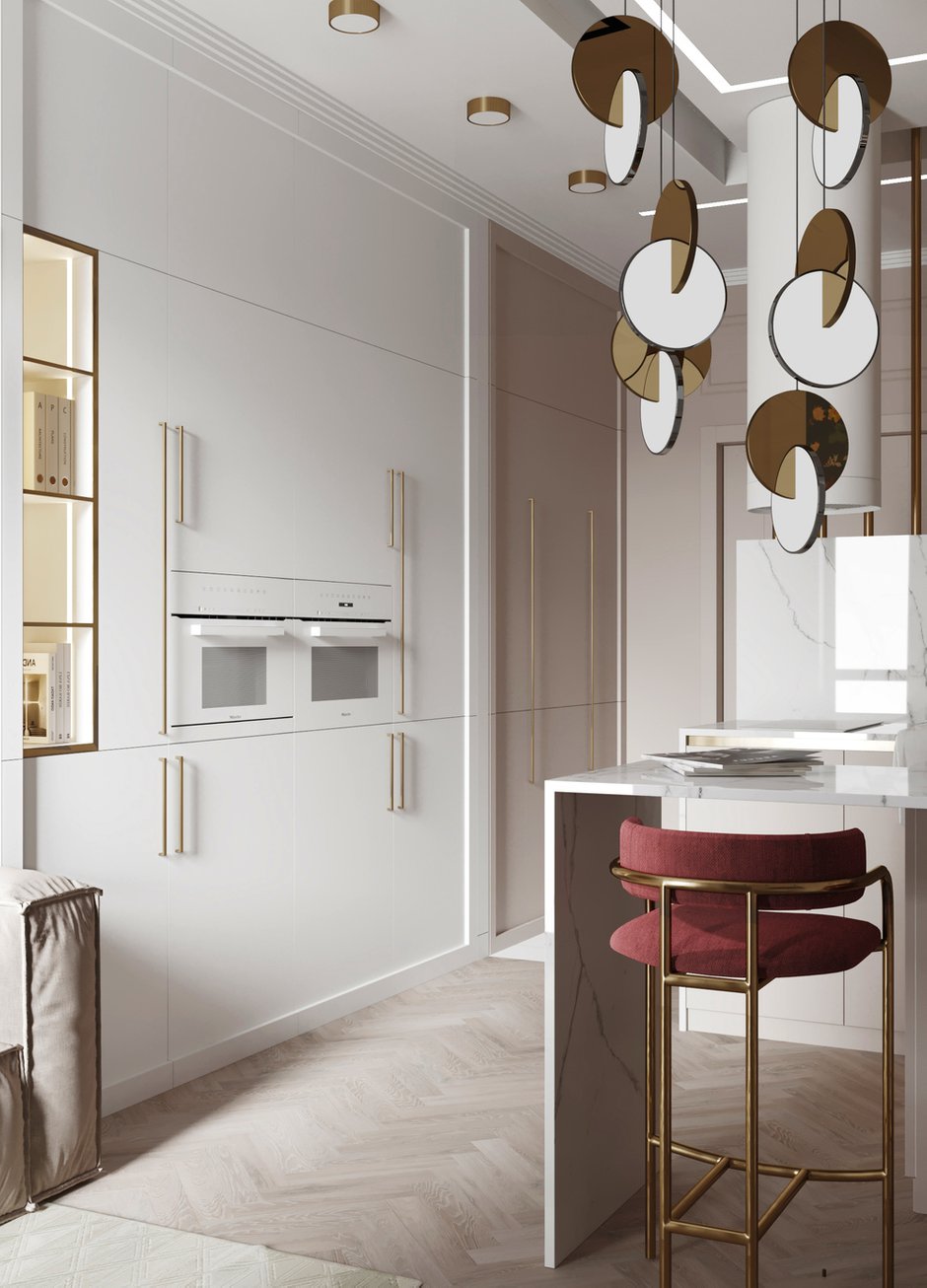 Фотография: Кухня и столовая в стиле Современный, Квартира, Проект недели, Минск, 1 комната, до 40 метров, Ирина Горячко, Mood Interior – фото на INMYROOM