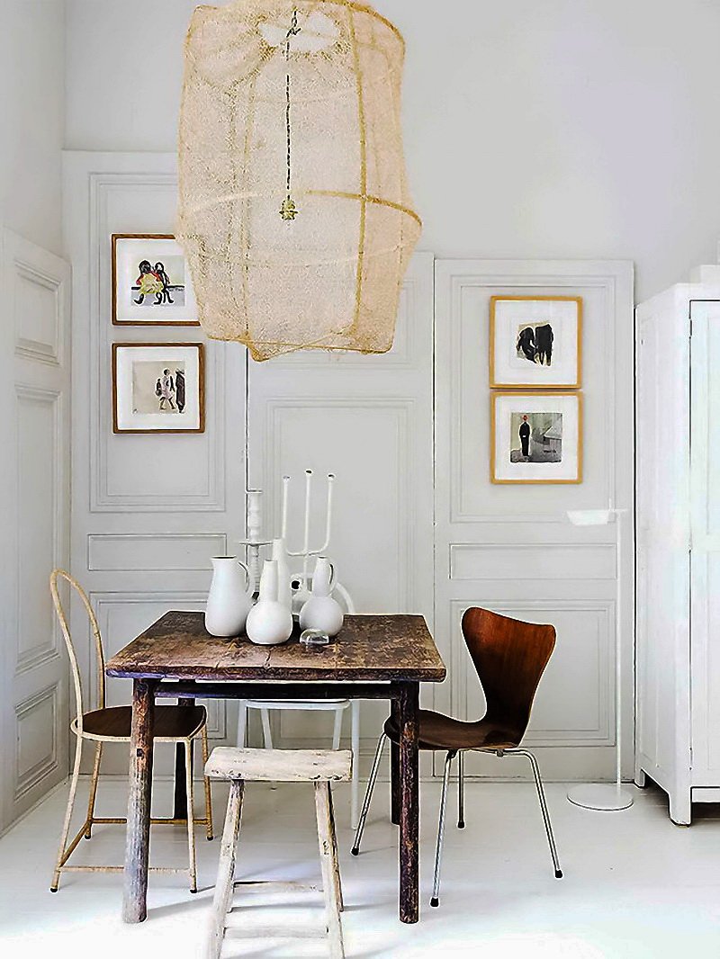 Фотография: Кухня и столовая в стиле , Скандинавский, Декор интерьера, Малогабаритная квартира, Квартира, Цвет в интерьере, Дома и квартиры, Белый – фото на INMYROOM