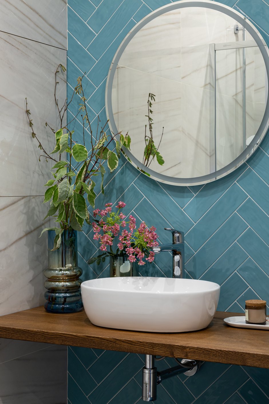 Фотография: Ванная в стиле Современный, Проект недели, Москва, 4 и больше, Более 90 метров, Анастасия Гладышева – фото на INMYROOM