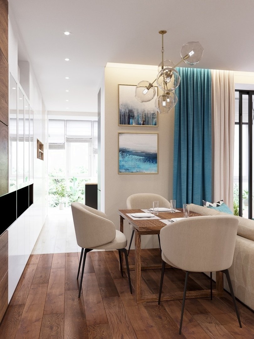 Фотография: Кухня и столовая в стиле Современный, Квартира, Проект недели, Химки, Монолитный дом, 3 комнаты, 60-90 метров, Анна Русскина – фото на INMYROOM