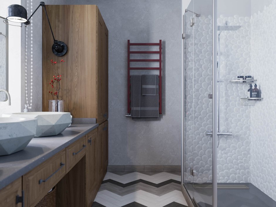 Фотография: Ванная в стиле Современный, Прованс и Кантри, Дом, Проект недели, Дом и дача, Истринский район, Студия Волковых, 4 и больше, Более 90 метров – фото на INMYROOM