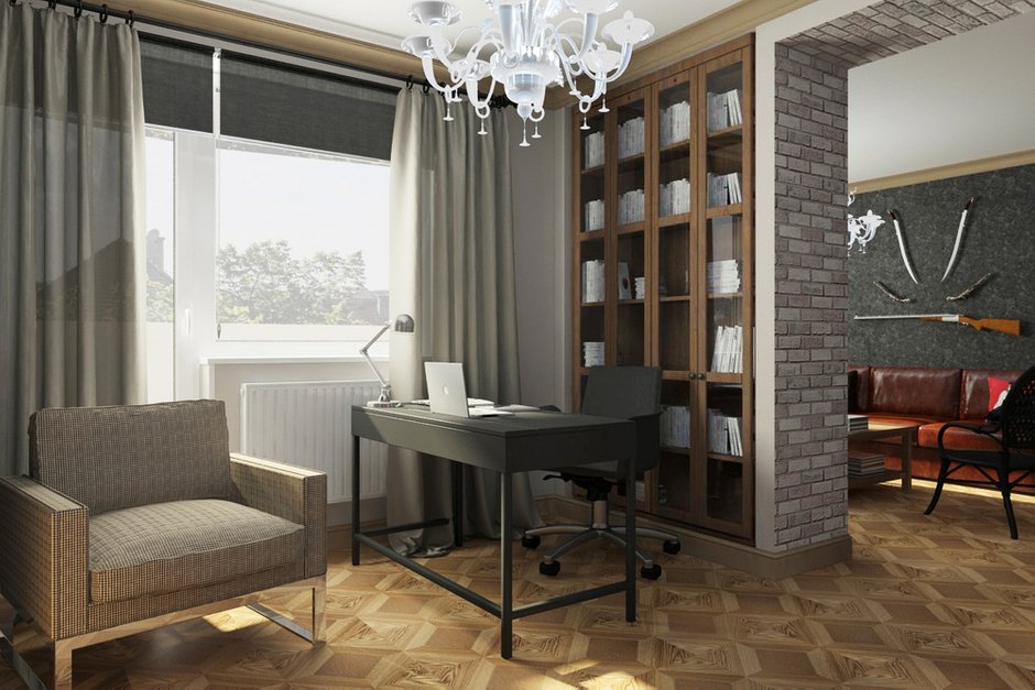 Фотография: Офис в стиле Лофт, Эклектика, Квартира, Дома и квартиры, IKEA, Проект недели – фото на INMYROOM