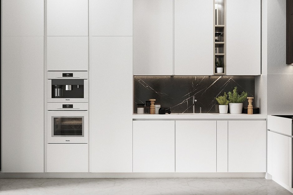 Фотография: Кухня и столовая в стиле Современный, Квартира, Студия, Miele, Проект недели, Москва, Эко, Монолитный дом, до 40 метров, ЖК "Символ", Ирина Степанец – фото на INMYROOM