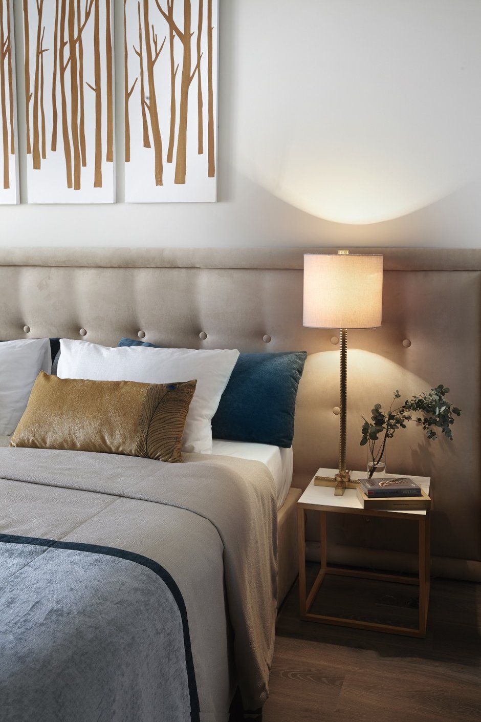 Фотография: Спальня в стиле Современный, Квартира, Проект недели, Москва, новостройка, Дизайн в кубе, ЖК Английский квартал, 3 комнаты, Более 90 метров – фото на INMYROOM