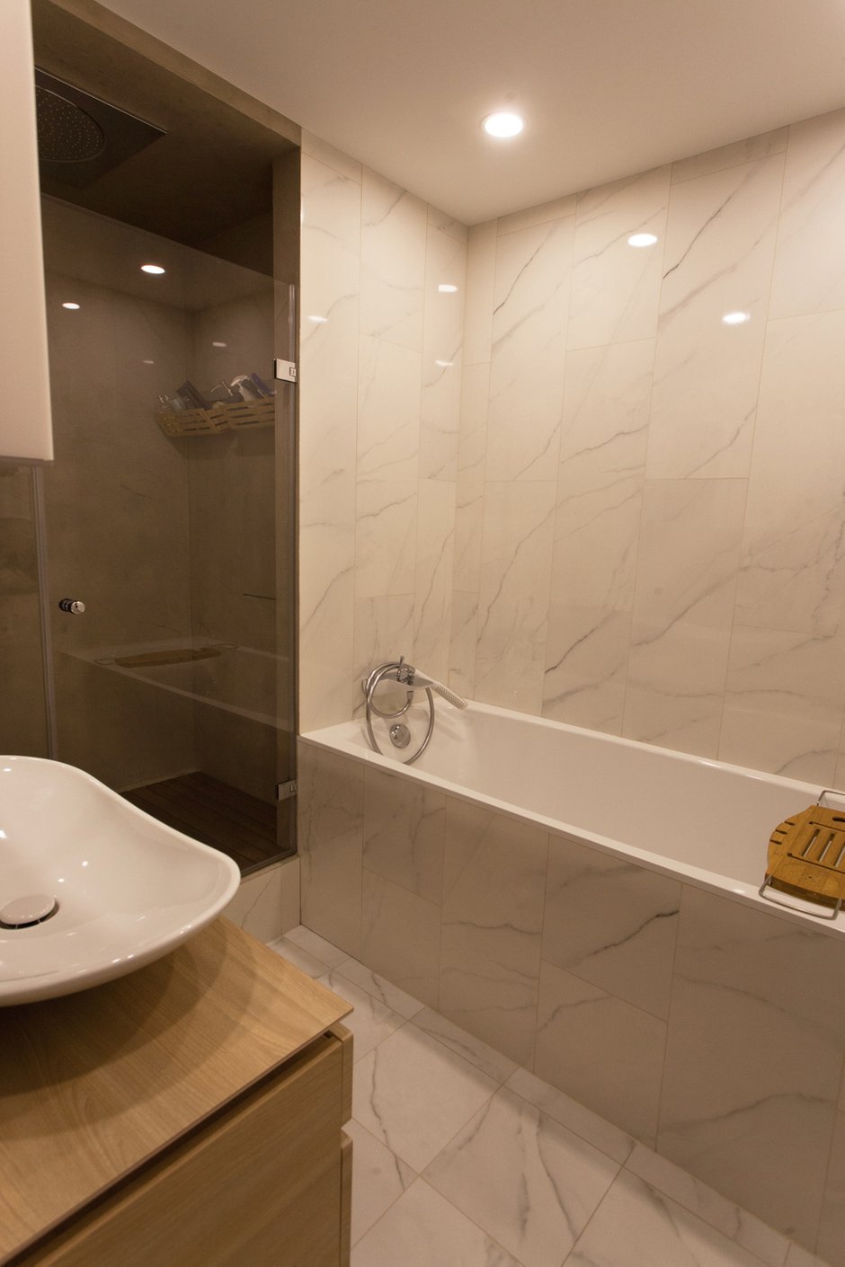 Фотография: Ванная в стиле Скандинавский, Квартира, Проект недели, Москва, Панельный дом, 2 комнаты, 60-90 метров, П44т – фото на INMYROOM