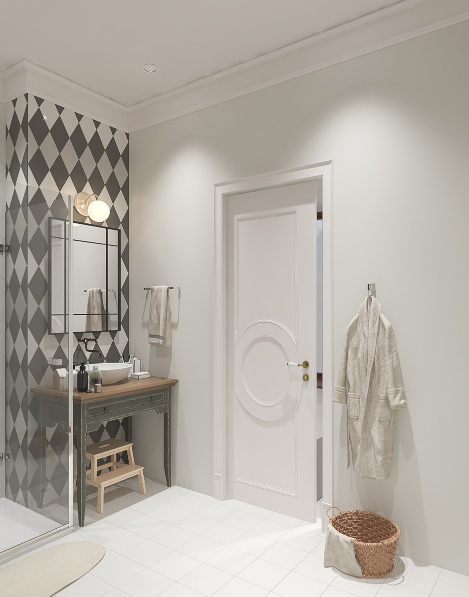 Фотография: Ванная в стиле Скандинавский, Современный, Дом, Проект недели, Новая Москва, Таунхаус, 4 и больше, Более 90 метров, Татьяна Аверкина – фото на INMYROOM