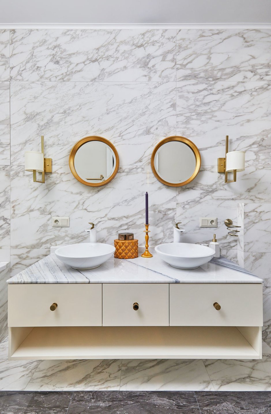 Фотография: Ванная в стиле Современный, Эклектика, Квартира, Проект недели, Москва, 4 и больше, Более 90 метров, Бюро Home Emotions – фото на INMYROOM