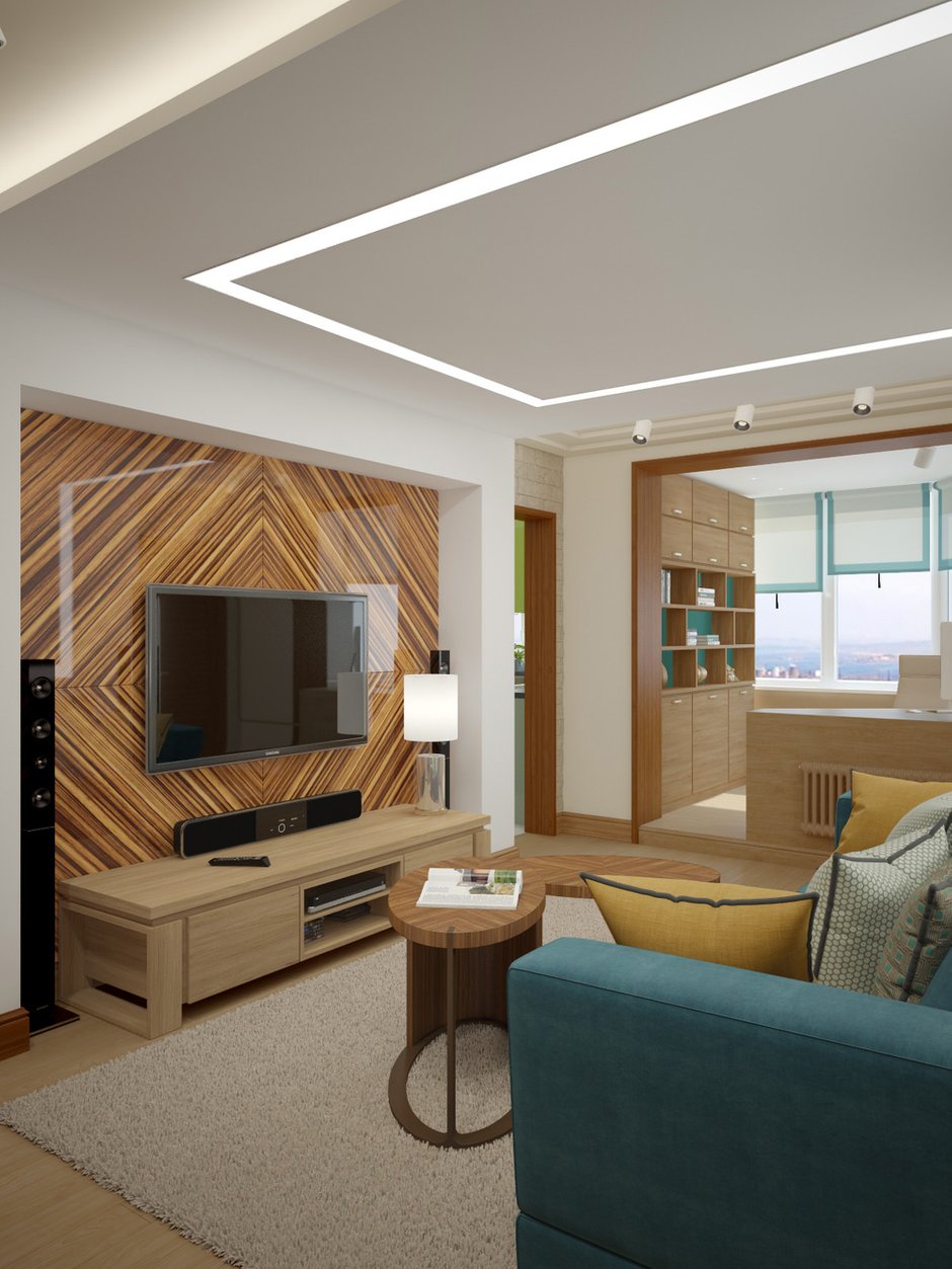 Фотография: Гостиная в стиле Современный, Квартира, Проект недели, Москва – фото на INMYROOM