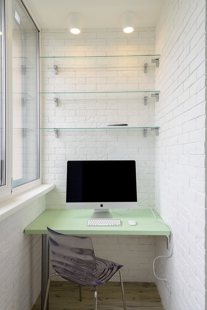 Фотография: Балкон, Терраса в стиле Современный, Малогабаритная квартира, Квартира, Дома и квартиры, Минимализм, Переделка – фото на INMYROOM