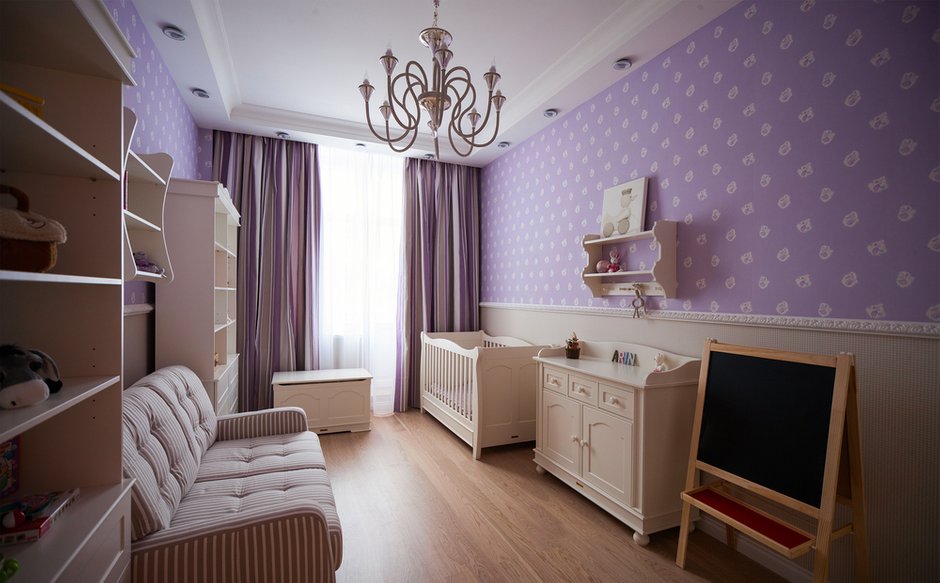 Фотография: Детская в стиле Классический, Эклектика, Квартира, Россия, Планировки, Eichholtz, SMEG, Декор, Мебель и свет, Белый, Минимализм, Проект недели, Бежевый, Серый, Розовый, Санкт-Петербург, ELE, Boen, Shannon, Toto, Arezia, Johnson Tiles, Karman, Маша Марченко – фото на INMYROOM