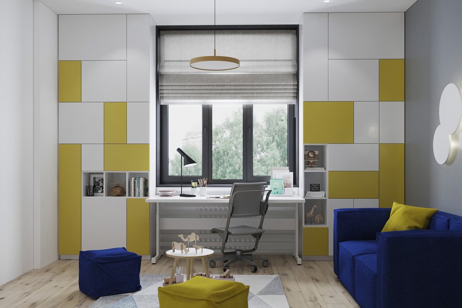 Фотография: Детская в стиле Современный, Квартира, Проект недели, Geometrium, Более 90 метров, Kronospan – фото на INMYROOM