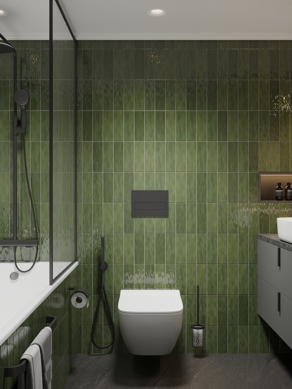 Фотография: Ванная в стиле Современный, Квартира, Проект недели, Санкт-Петербург, Татьяна Воронцова, 3 комнаты, 60-90 метров – фото на INMYROOM