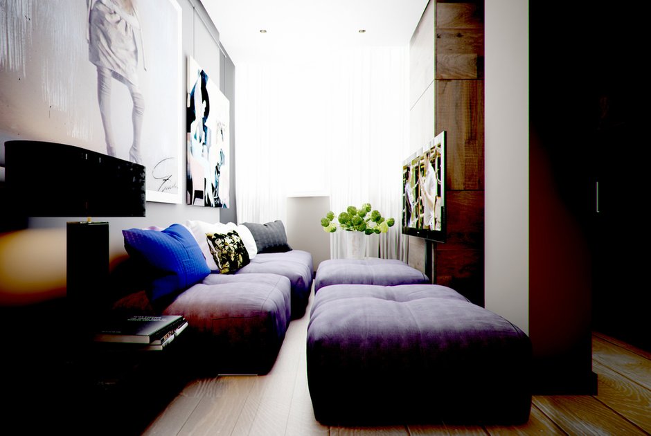 Фотография: Гостиная в стиле , Малогабаритная квартира, Квартира, Дома и квартиры – фото на INMYROOM