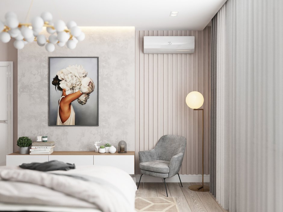 Фотография: Спальня в стиле Современный, Квартира, Проект недели, Санкт-Петербург, 2 комнаты, 40-60 метров, Анастасия Шумова – фото на INMYROOM