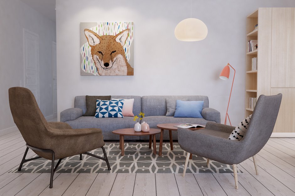 Фотография: Гостиная в стиле Скандинавский, Квартира, Дома и квартиры, IKEA, Проект недели – фото на INMYROOM