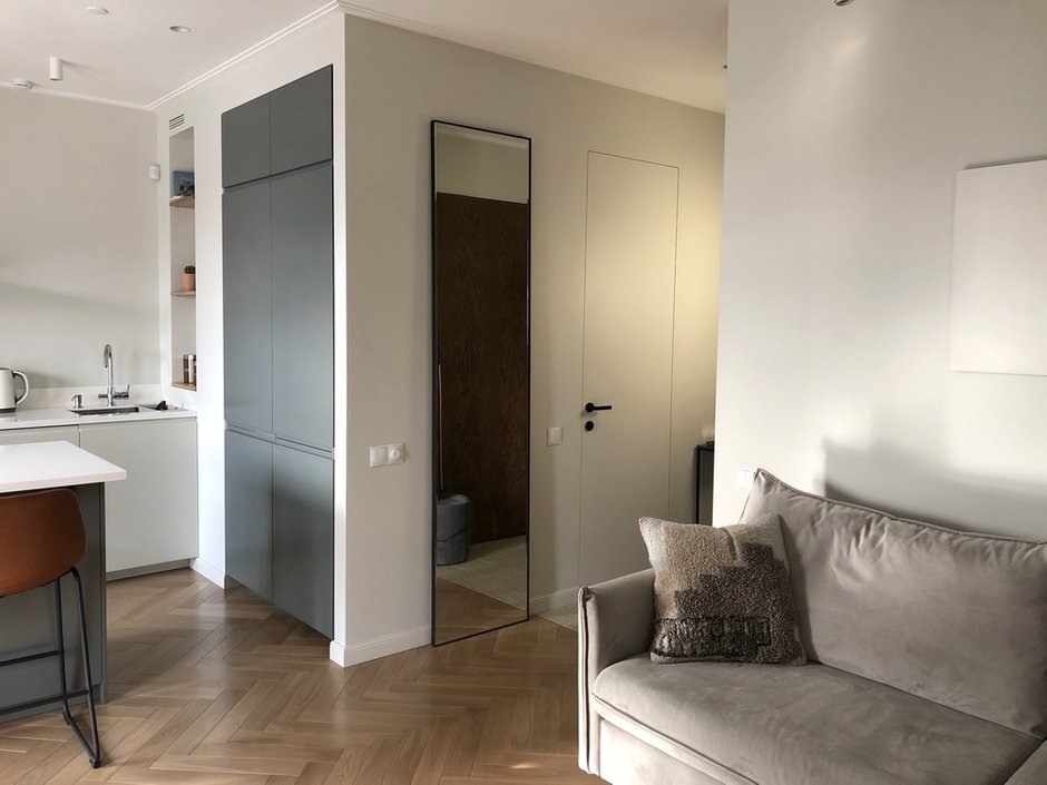 Фотография: Гостиная в стиле Современный, Квартира, Проект дня, Москва, 2 комнаты, 40-60 метров, Planidesign – фото на INMYROOM