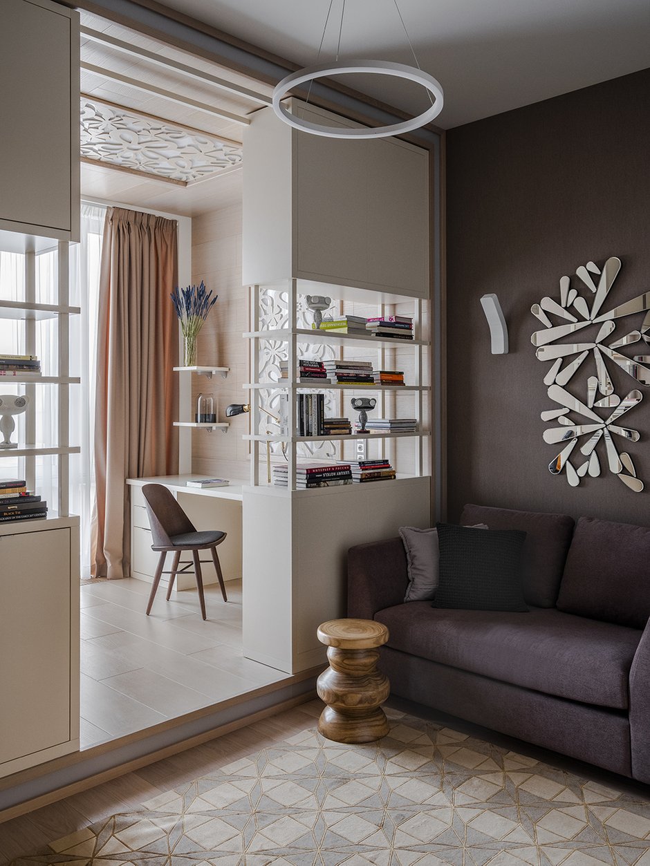 Фотография: Кабинет в стиле Современный, Квартира, Проект недели, Москва, Варвара Зеленецкая, Монолитный дом, 4 и больше, Более 90 метров – фото на INMYROOM