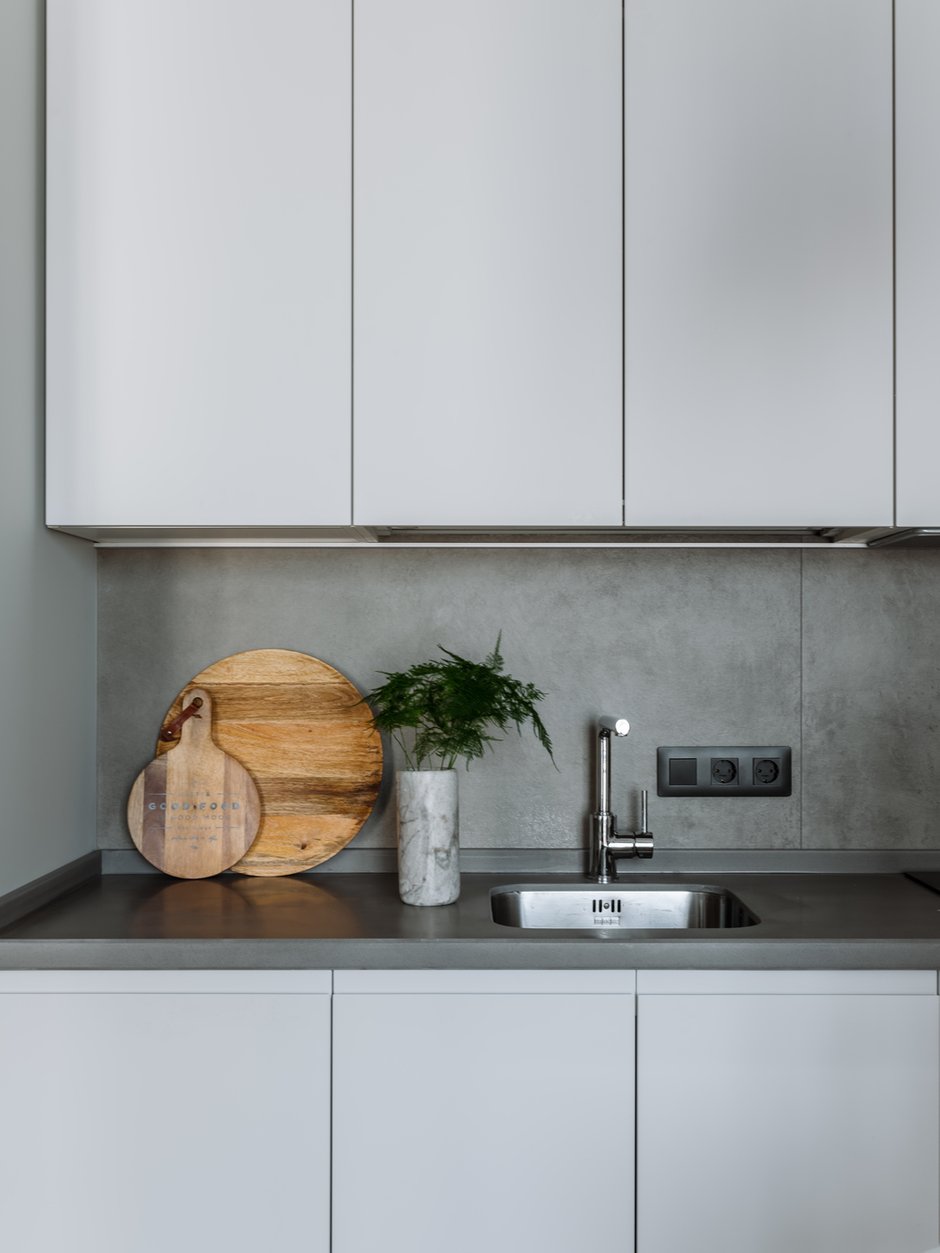 Фотография: Кухня и столовая в стиле Современный, Квартира, Проект недели, Москва, 2 комнаты, 40-60 метров, Ксения Коновалова – фото на INMYROOM