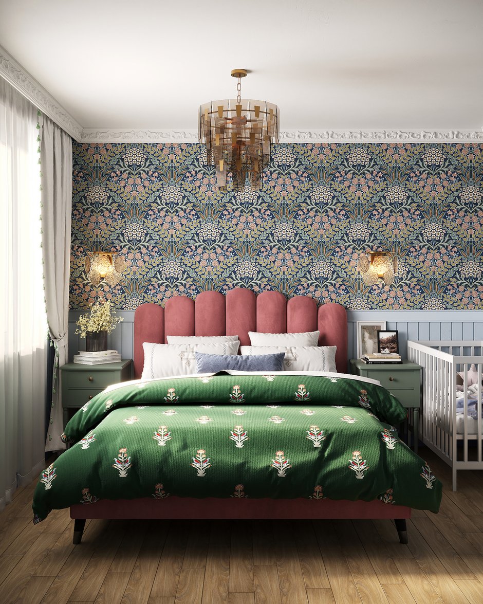 Фотография: Спальня в стиле Современный, Эклектика, Квартира, Проект дня, Санкт-Петербург, Ирина Собыленская, Панельный дом, 3 комнаты, 40-60 метров, 60-90 метров – фото на INMYROOM