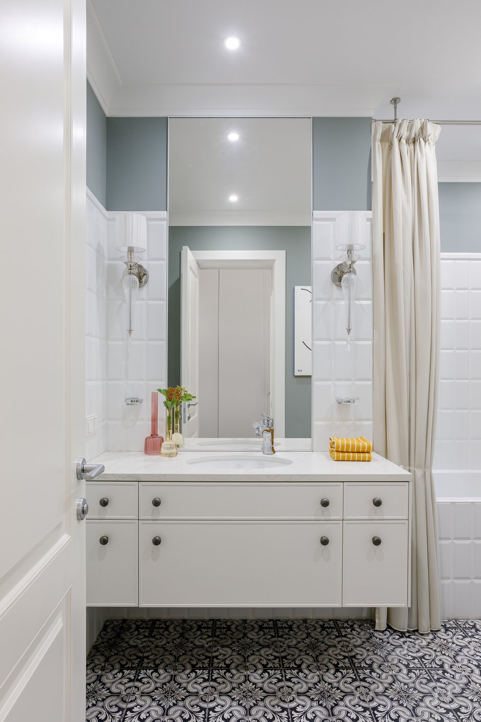 Фотография: Ванная в стиле Эклектика, Квартира, Студия, Проект недели, Москва, Светлана Шалдыбина, Faomi, 40-60 метров – фото на INMYROOM