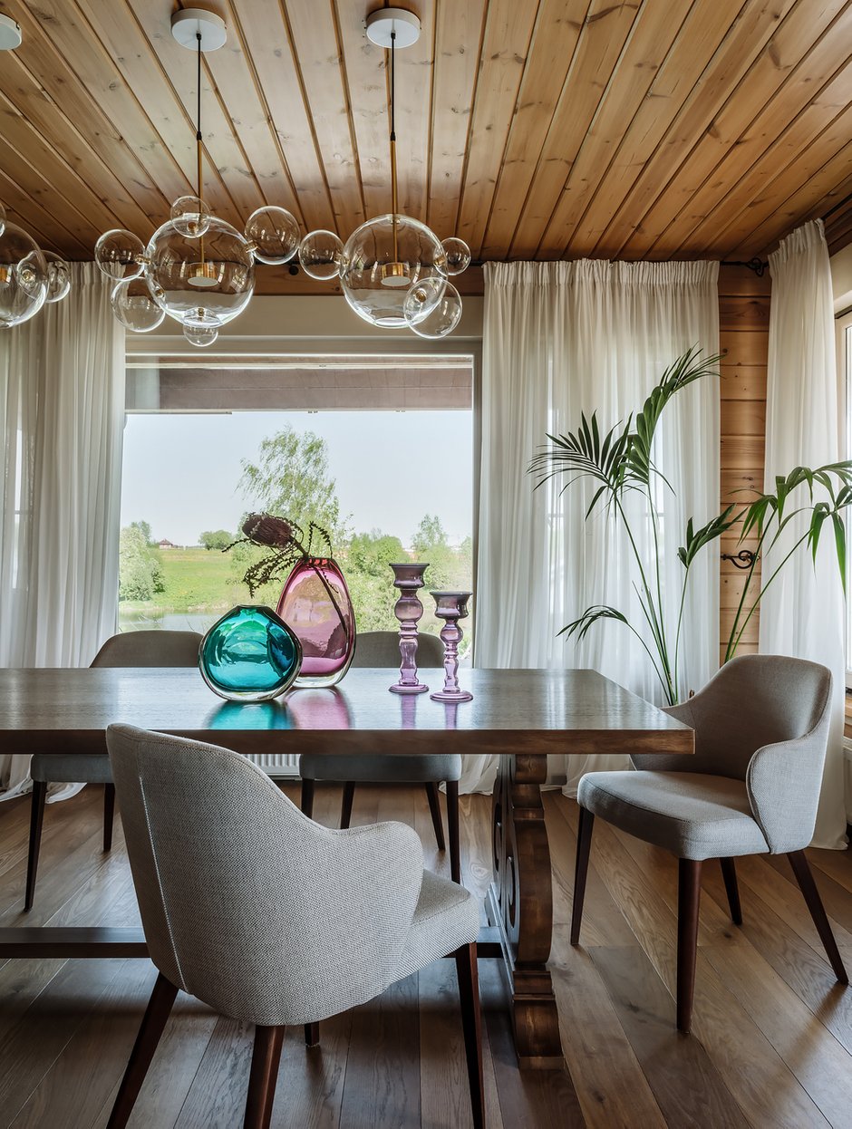 Фотография: Кухня и столовая в стиле Современный, Эклектика, Дом, Проект недели, Дом и дача, Московская область, Истринский район, 4 и больше, Более 90 метров, Яна Ухова – фото на INMYROOM