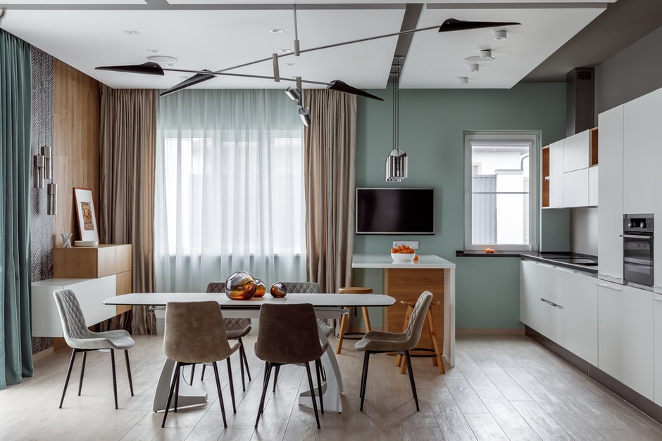 Фотография: Кухня и столовая в стиле Современный, Дом, Минимализм, Проект дня, Дом и дача, Ростов-на-Дону, 3 комнаты, Более 90 метров, Astar project – фото на INMYROOM