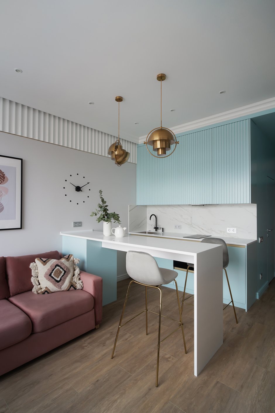 Фотография: Кухня и столовая в стиле Современный, Квартира, Студия, Проект недели, Москва, до 40 метров – фото на INMYROOM