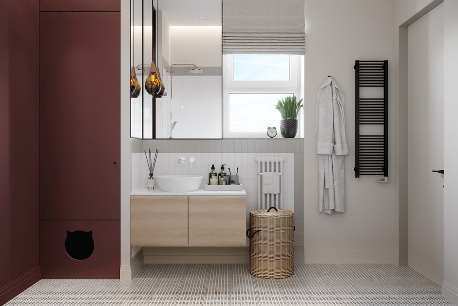 Фотография: Ванная в стиле Современный, Квартира, Проект недели, Москва, 4 и больше, Более 90 метров, Ольга Литковская – фото на INMYROOM