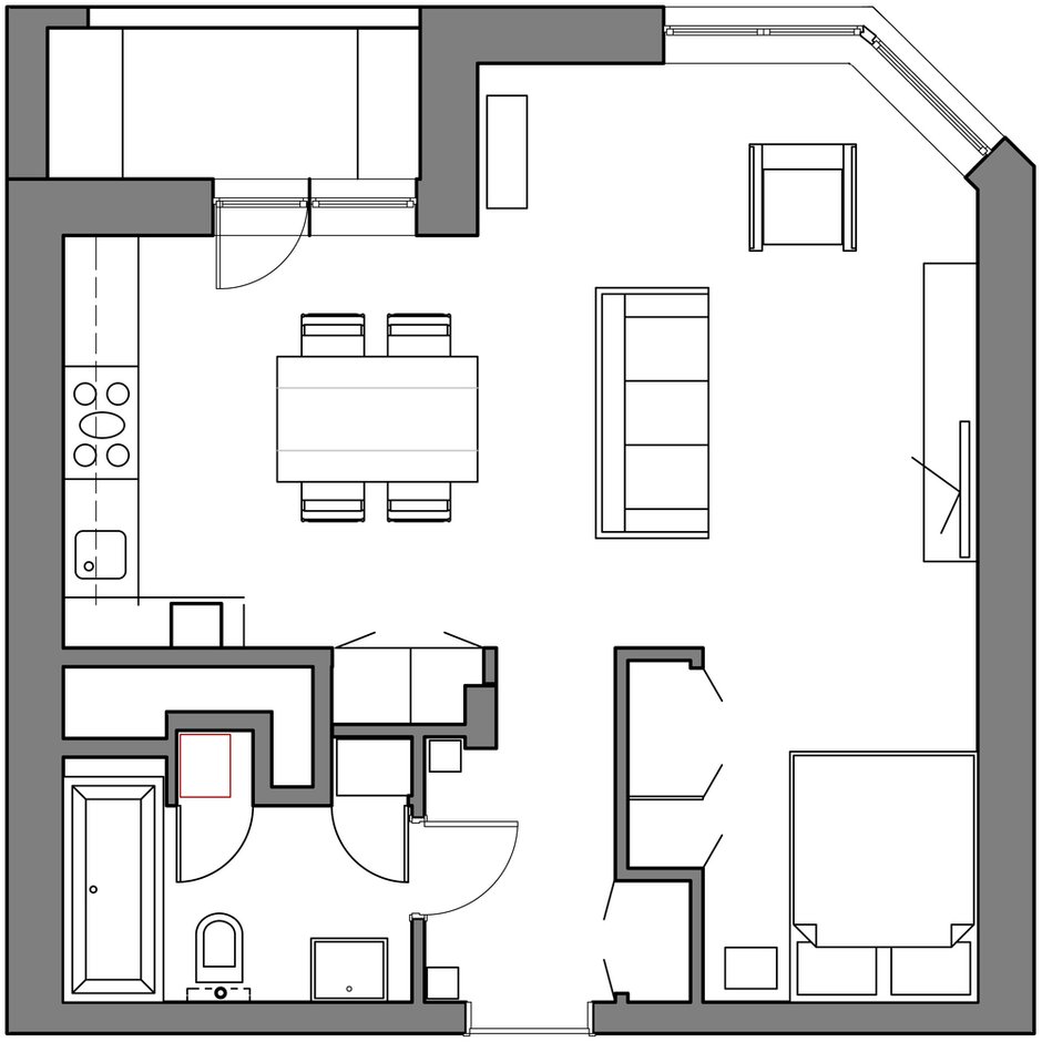 Фотография: Планировки в стиле , Квартира, Дома и квартиры – фото на INMYROOM