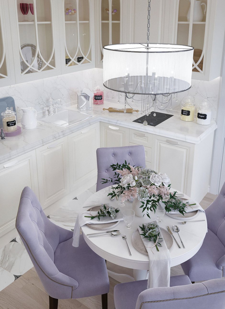 Фотография: Кухня и столовая в стиле Классический, Квартира, Проект недели, Новая Москва, Монолитный дом, 2 комнаты, 40-60 метров, Александра Гартке, ЖК «Новая Звезда» – фото на INMYROOM