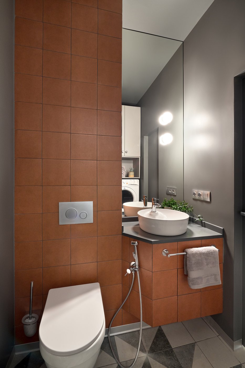 Фотография: Ванная в стиле Современный, Квартира, Студия, Проект недели, до 40 метров, Ingresso Interiors – фото на INMYROOM