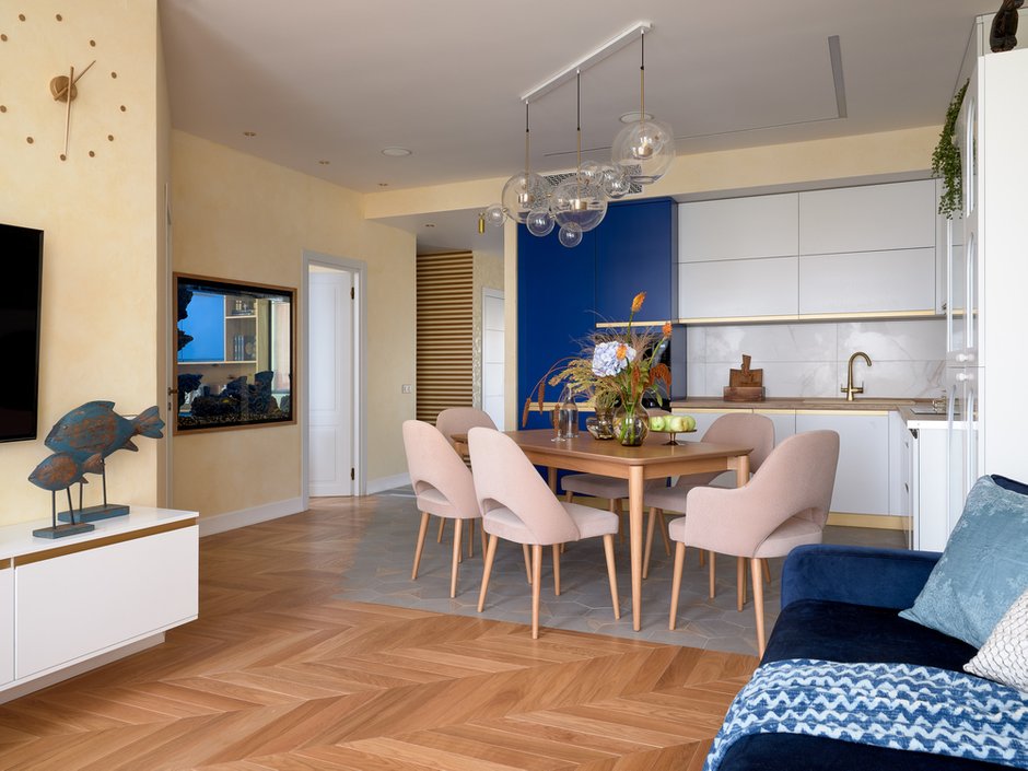 Фотография: Кухня и столовая в стиле Современный, Квартира, Проект недели, Москва, 4 и больше, Более 90 метров, Евгения Ивлиева – фото на INMYROOM