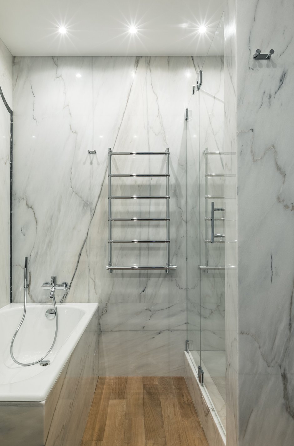 Фотография: Ванная в стиле Современный, Квартира, Проект недели, Москва, Ольга Черненко, 4 и больше, Более 90 метров – фото на INMYROOM