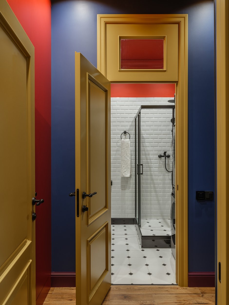 Фотография: Ванная в стиле Современный, Эклектика, Квартира, Проект недели, Москва, Монолитный дом, 4 и больше, Более 90 метров, Кристина Чернова – фото на INMYROOM