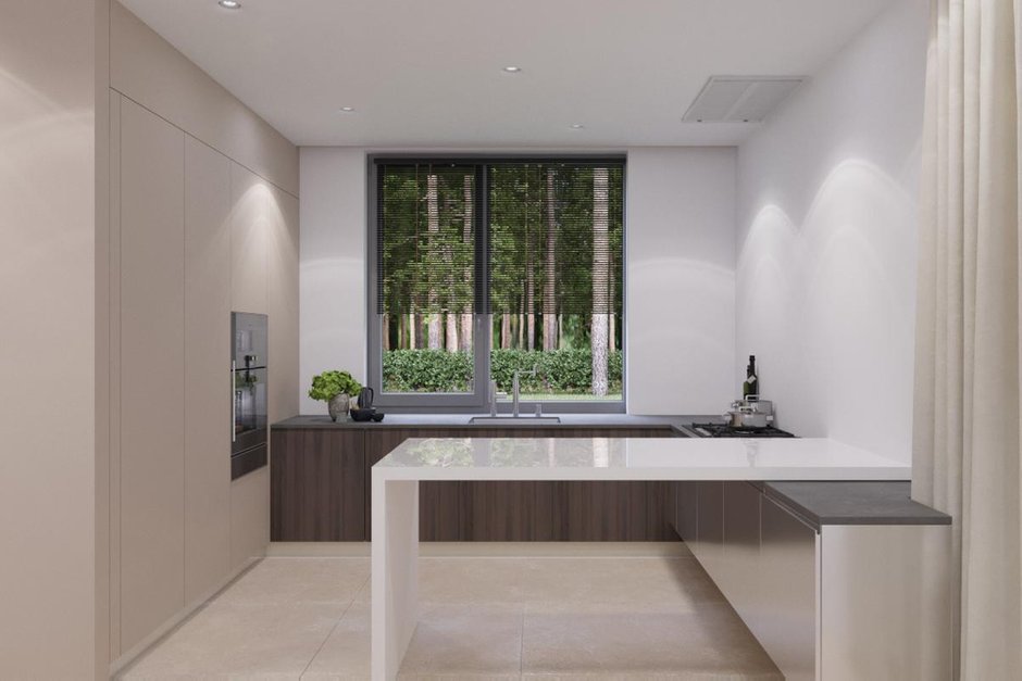 Фотография: Кухня и столовая в стиле Современный, Дом, Проект недели, Подмосковье, Дом и дача, Более 90 метров, Архитектурное бюро Шамсудина Керимова – фото на INMYROOM