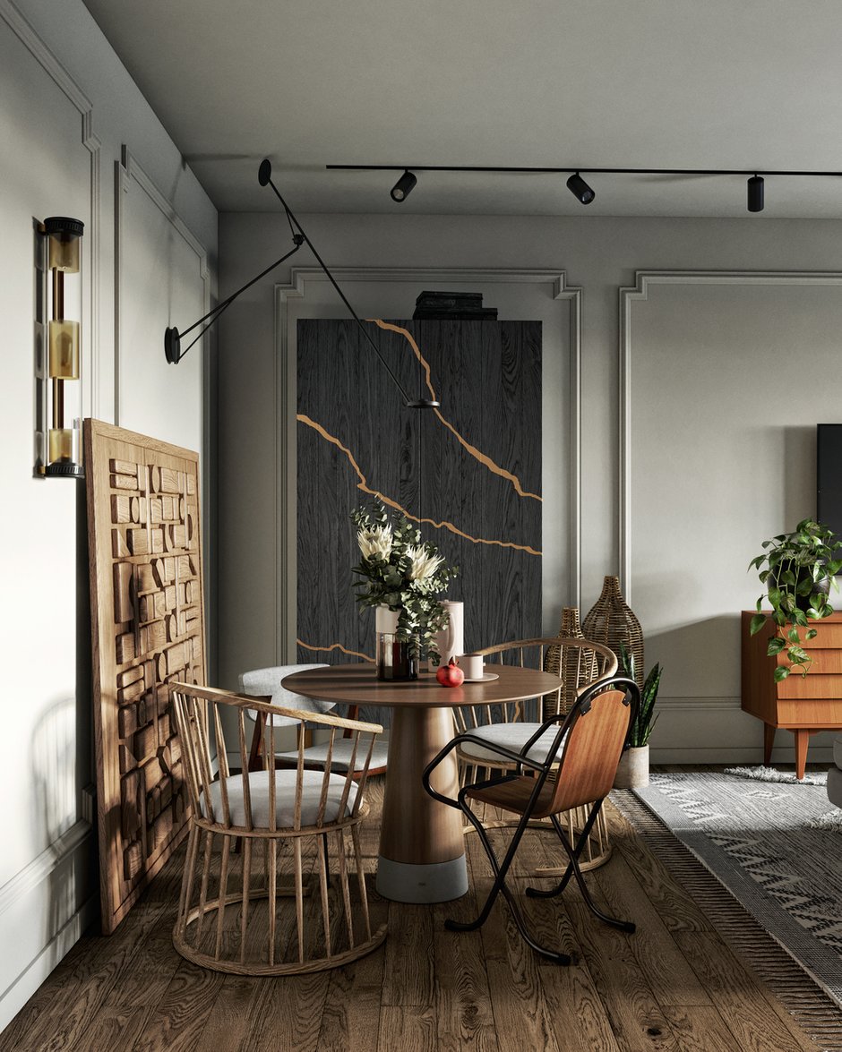 Фотография: Кухня и столовая в стиле Современный, Эклектика, Квартира, Проект недели, Санкт-Петербург, ToTaste Studio, 3 комнаты, 60-90 метров – фото на INMYROOM