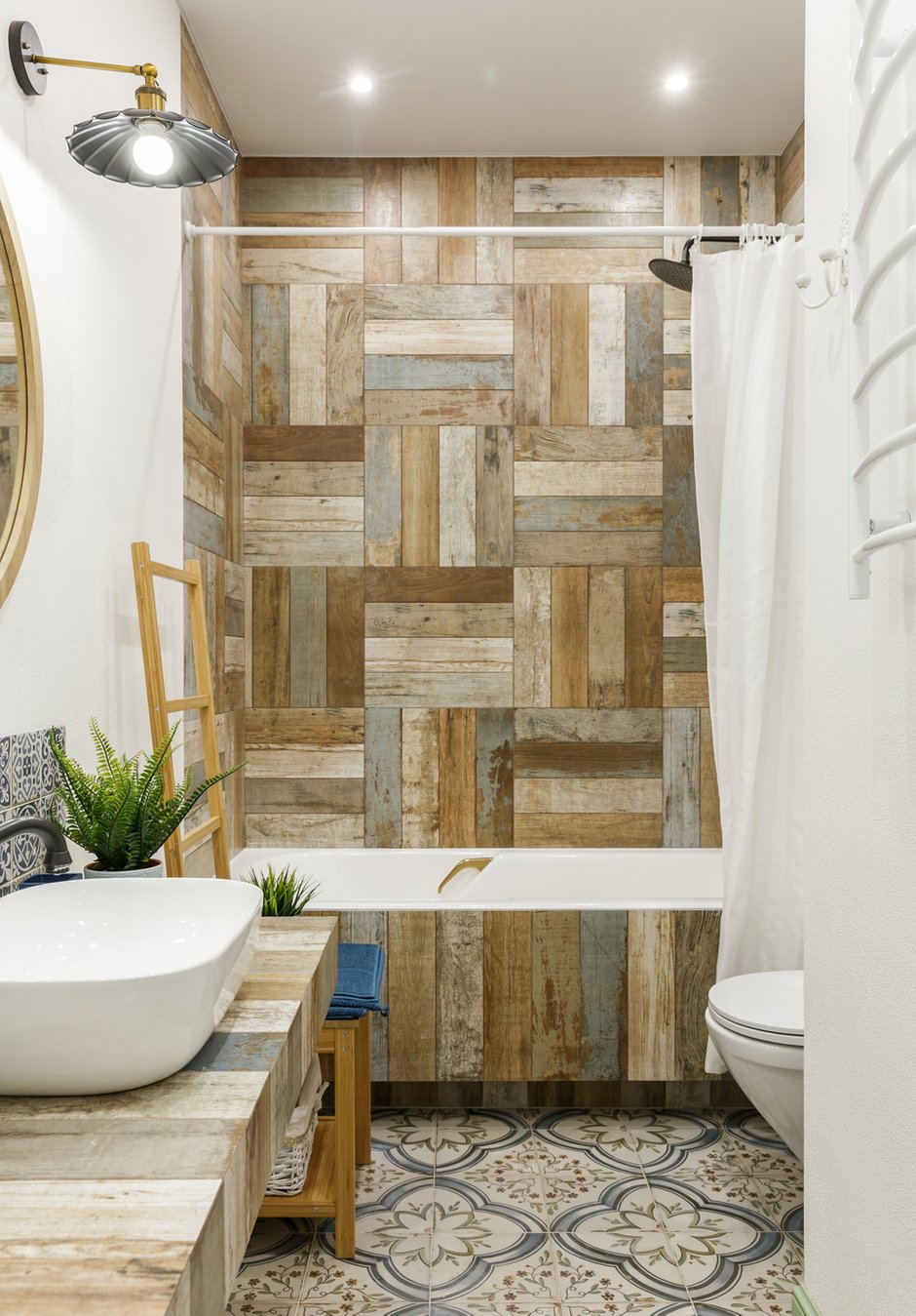 Фотография: Ванная в стиле Прованс и Кантри, Квартира, Проект недели, Москва, 3 комнаты, 60-90 метров – фото на INMYROOM