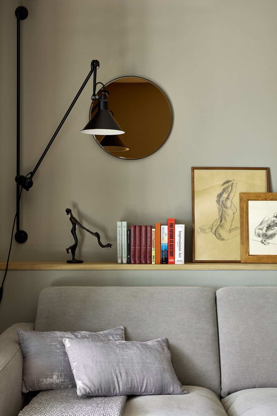 Фотография: Гостиная в стиле Эклектика, Современный, Квартира, Проект недели, Москва, 3 комнаты, 60-90 метров, Aiya Design – фото на INMYROOM