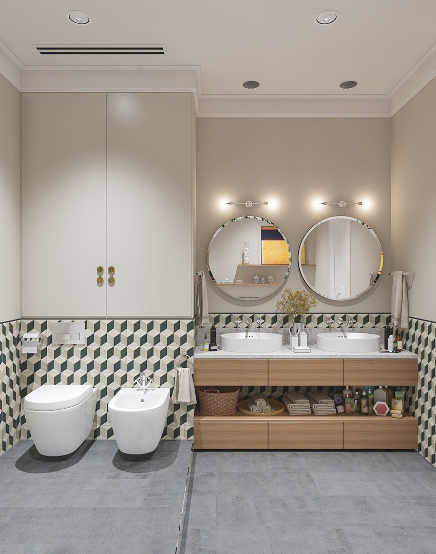 Фотография: Ванная в стиле Современный, Дом, Проект недели, Новая Москва, Таунхаус, 4 и больше, Более 90 метров, Татьяна Аверкина – фото на INMYROOM