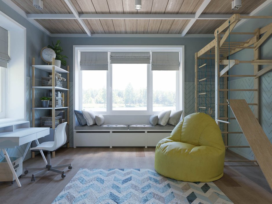 Фотография: Детская в стиле Скандинавский, Прованс и Кантри, Современный, Дом, Проект недели, Дом и дача, Истринский район, Студия Волковых, 4 и больше, Более 90 метров – фото на INMYROOM