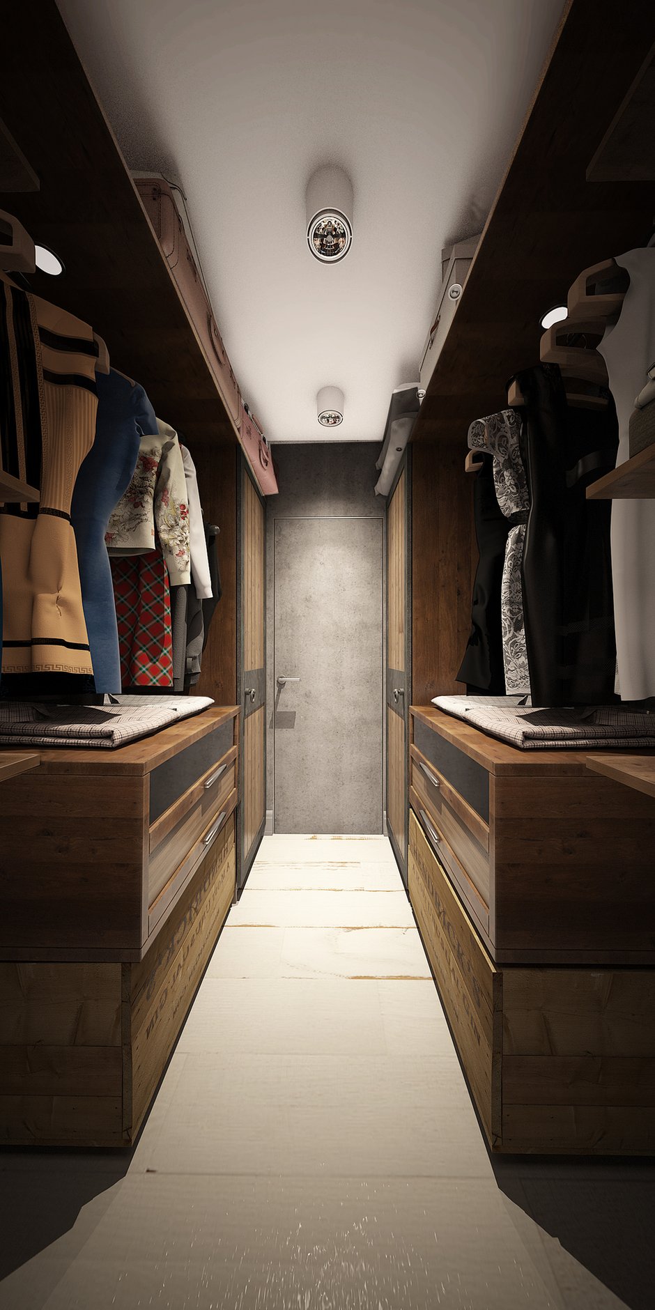 Фотография: Гардеробная в стиле Лофт, Малогабаритная квартира, Квартира, Московская область, II-49, Панельный дом, 2 комнаты, 40-60 метров, Диана Пономарева – фото на INMYROOM