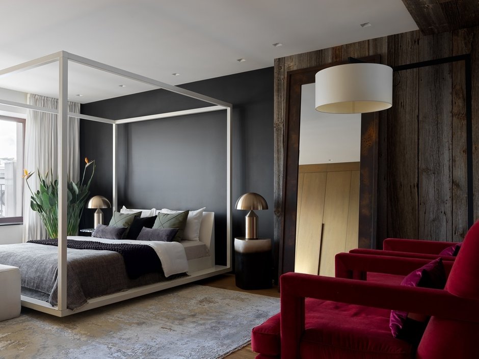 Фотография: Спальня в стиле Лофт, Современный, Квартира, Проект недели, Москва, 4 и больше, Более 90 метров, INRE – фото на INMYROOM