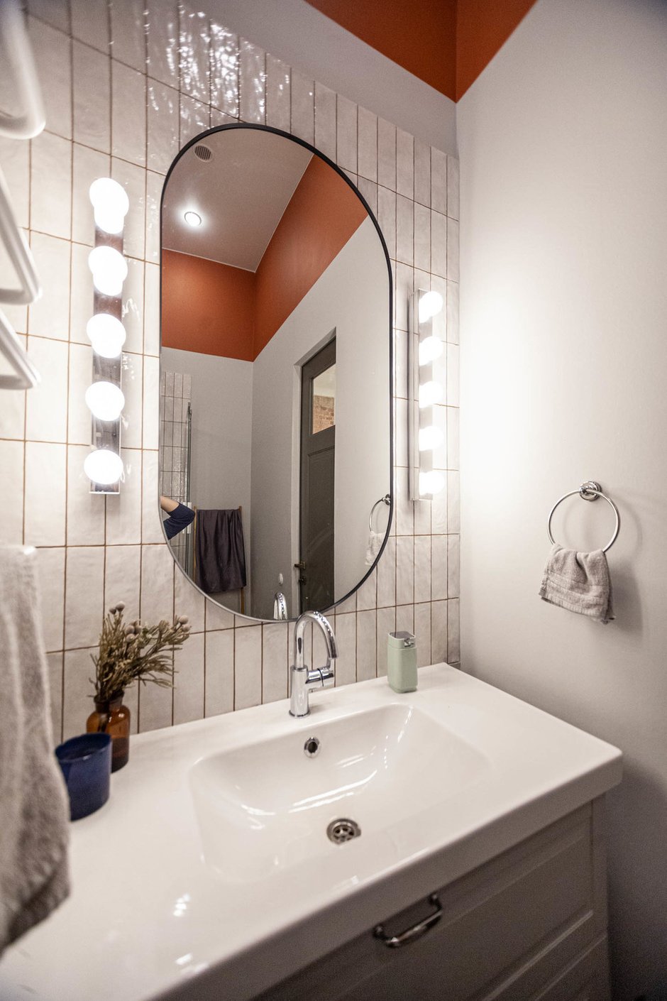 Фотография: Ванная в стиле Скандинавский, Лофт, Квартира, Проект недели, Санкт-Петербург, Кирпичный дом, 2 комнаты, 40-60 метров, VS-Buro, Валентина Щербакова – фото на INMYROOM