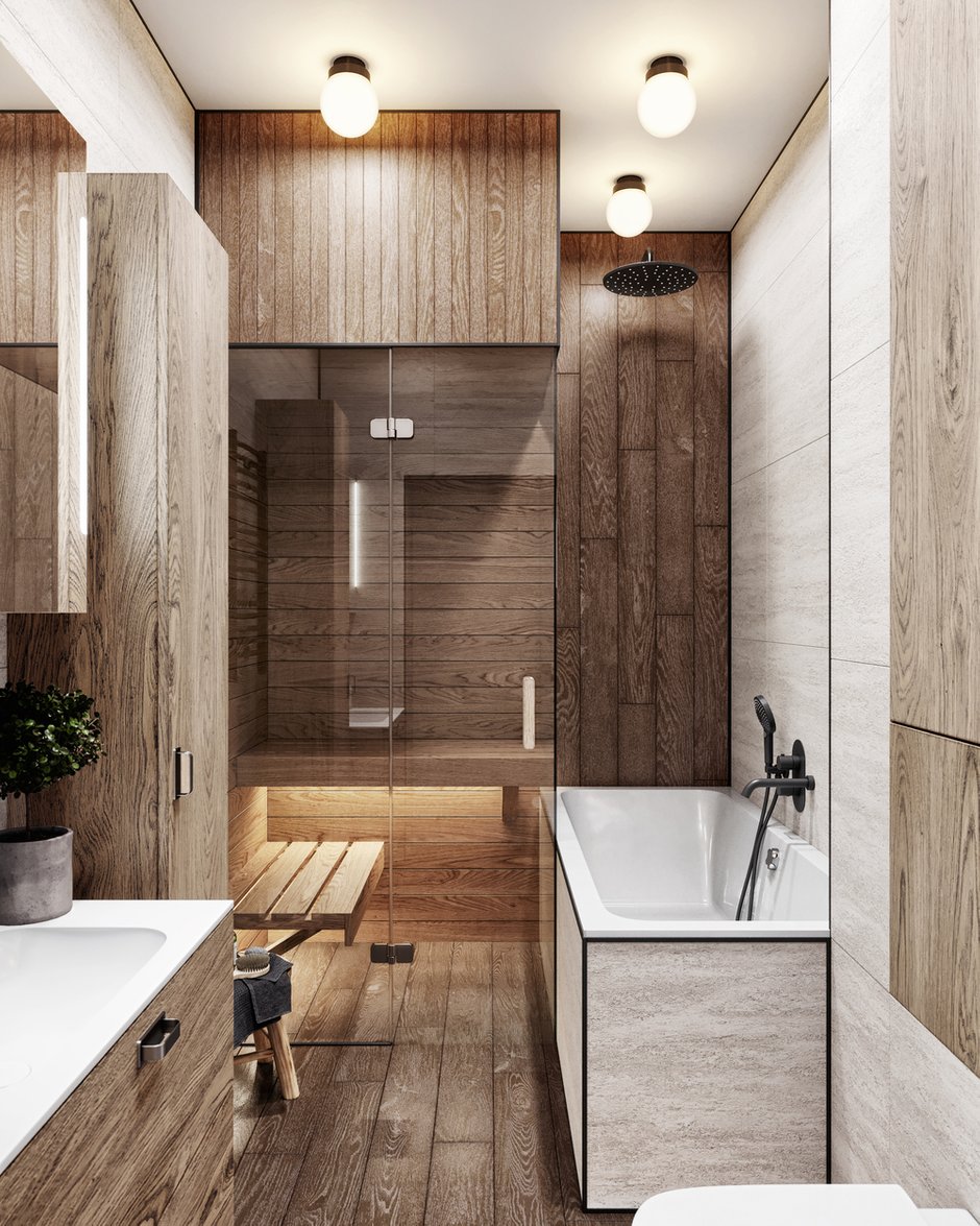 Фотография: Ванная в стиле Современный, Эклектика, Квартира, Проект недели, Санкт-Петербург, ToTaste Studio, 3 комнаты, 60-90 метров – фото на INMYROOM