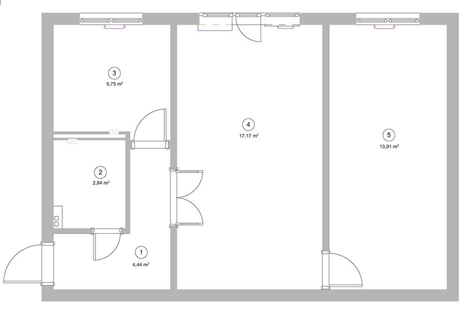 Фотография: Планировки в стиле , Современный, Эклектика, Малогабаритная квартира, Квартира, Проект дня, Беларусь, Минск, Хрущевка, Кирпичный дом, 2 комнаты, 40-60 метров, Эльвира Мисюро – фото на INMYROOM